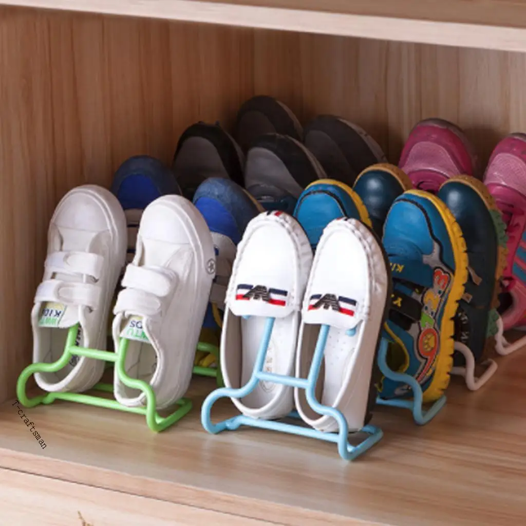 10PCS/Set Creative Multi-Function Shoe Rack Children Kid Shoes Stand Hanging Shelf Drying Shoes Hanger Rack Save Space Organizer