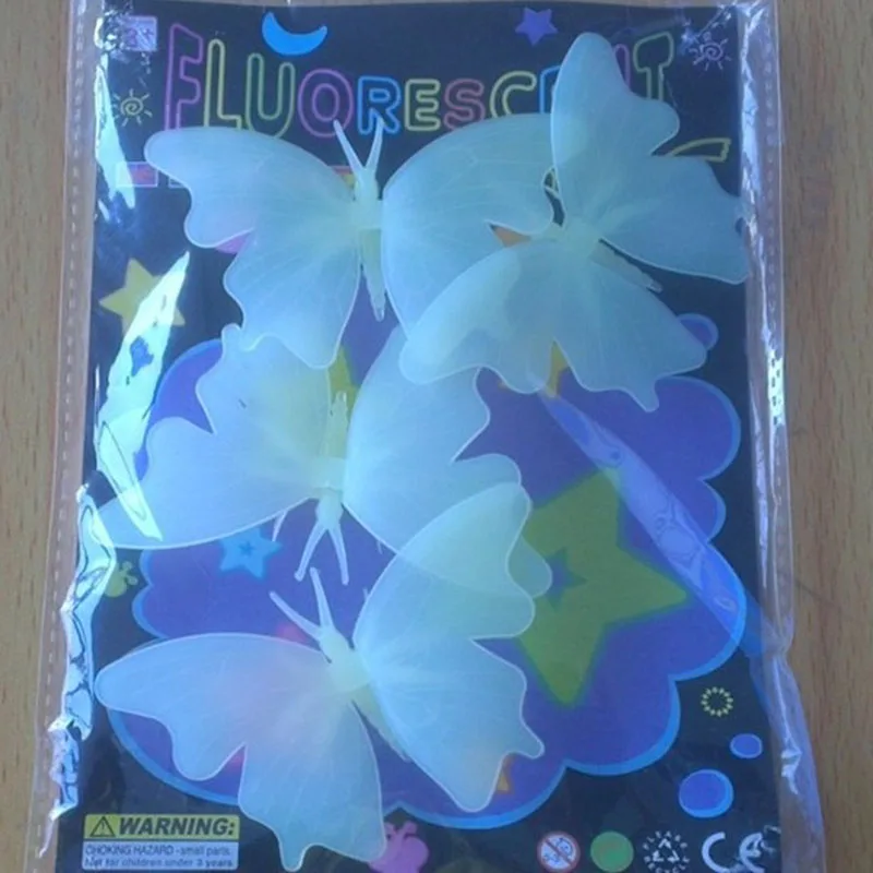 Креативные настенные наклейки для детской комнаты светящиеся игрушки бабочки в