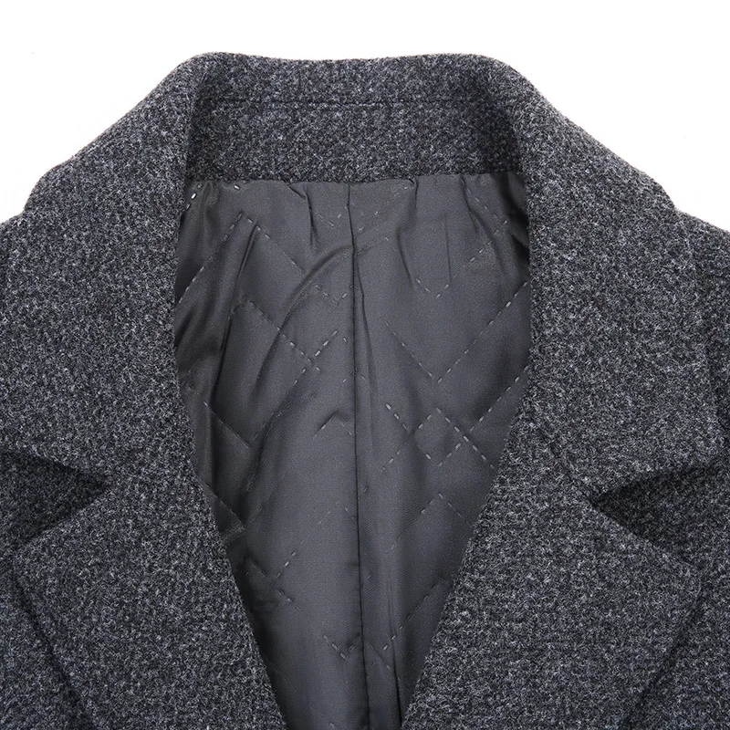 

BATMO new arrival winter high quality wool trench coat men,men's wool casual jackets,plus-size M-4XL 896