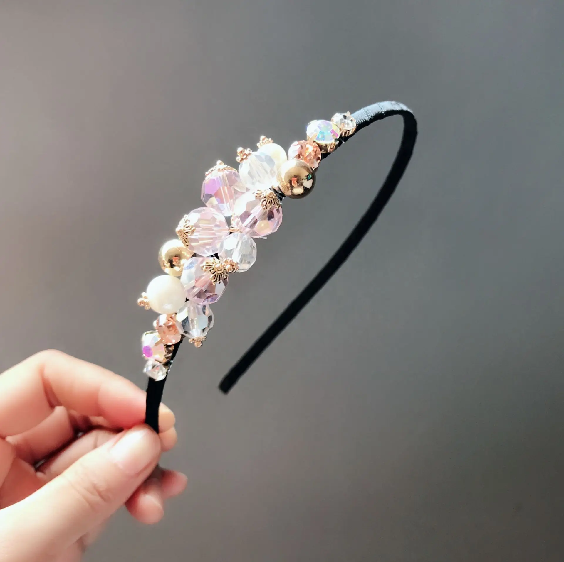 Женская повязка на голову с крупным жемчугом | Аксессуары для одежды