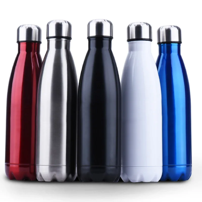 Персонализированная металлическая бутылка для воды дизайн логотипа