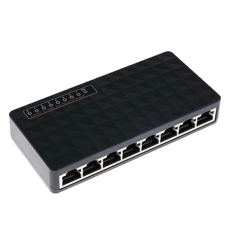 10/100 Мбит/с 8 портов Poe Ethernet Lan Настольный сетевой Переключатель концентратор