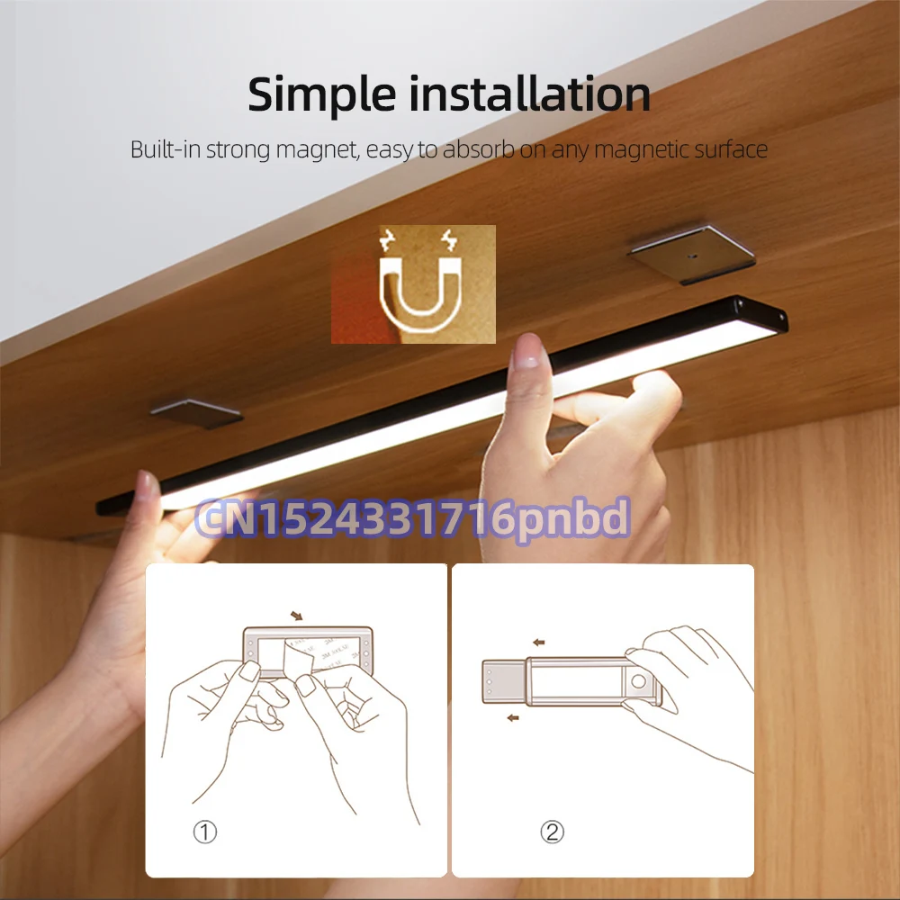 Большие настенные беспроводные лампы BGCDD5 с датчиком движения светодиодный ная