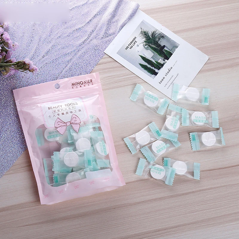 30 шт. одноразовая увлажняющая хлопковая маска|Средства для ухода и маски| |