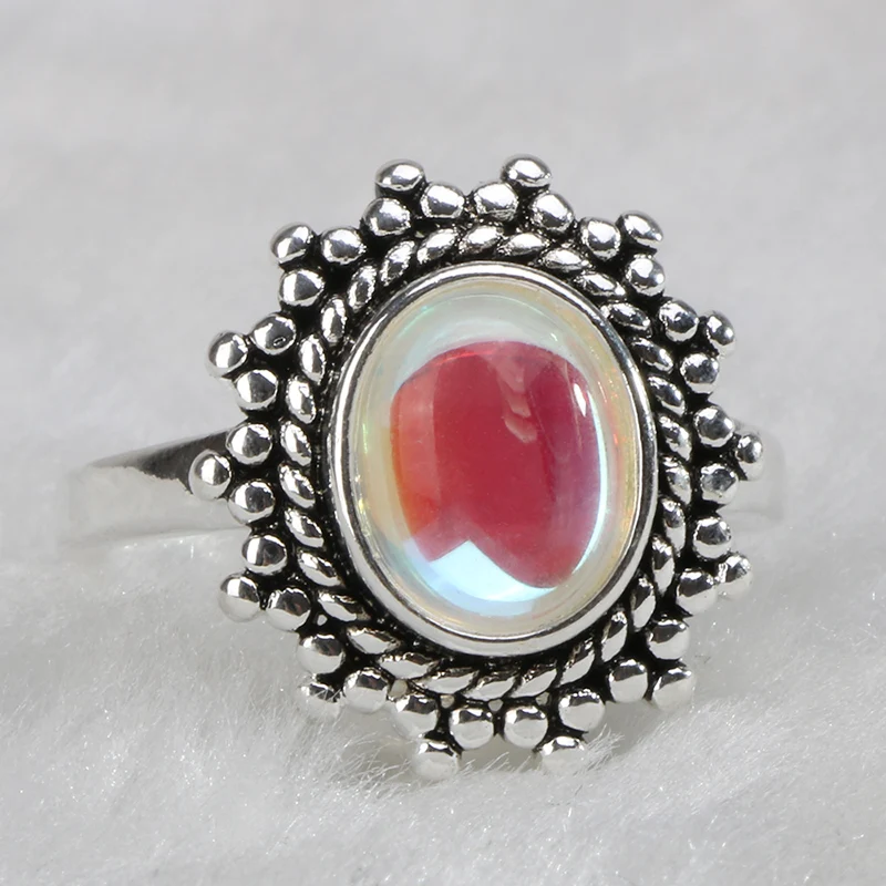 Bague Ringen 925 Sterling Silver Rings For Women With moonstone Gemstones Jewelry Wedding Party Wholesale Gift | Украшения и