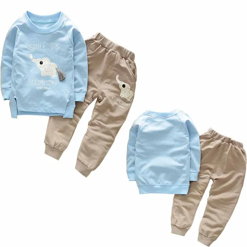 New Autumn Baby Boy's Suit Clothing Set Gentleman Bow Tie Tshirt + Pants 2pcs suits Boy Casual Kids Children Tracksuit | Детская