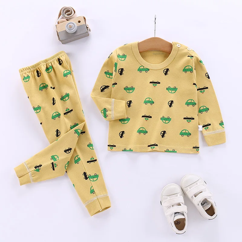 

China Manufacturers Wholesale New Children's Autumn and Spring Warm Clothes Cartoon Kids Clothing for Boy and Girls Baby Pajamas