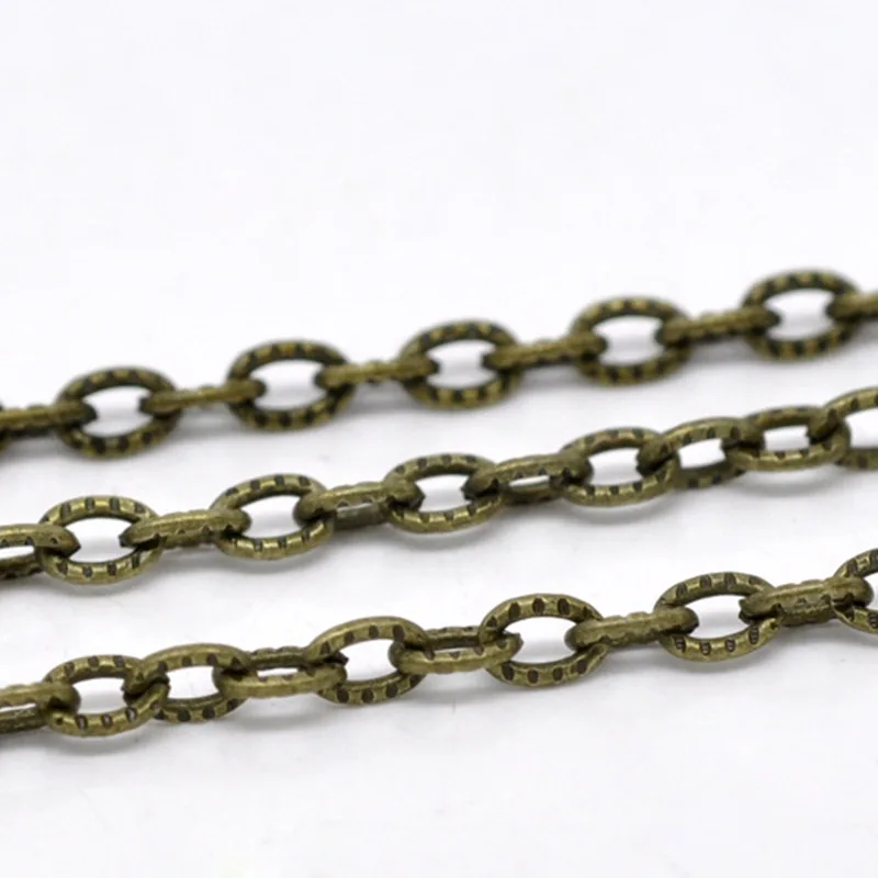 DoreenBeads Античная бронзовая текстурированная цепочка со звеньями для ювелирных