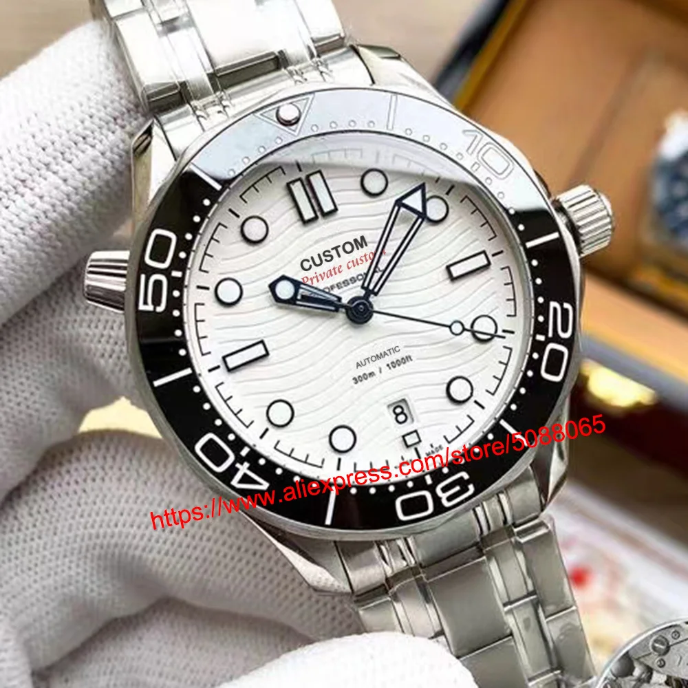 

Men's Watch Mechanical Watch Automatic 42mm Stainless Steel Sapphire Glass Diver's Watch Luminous Waterproof Ceramic Bezel
