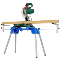 portable aluminum machine miter saw cutting tool device bracket equipment workbench woodworking table mobile shelf multifunction