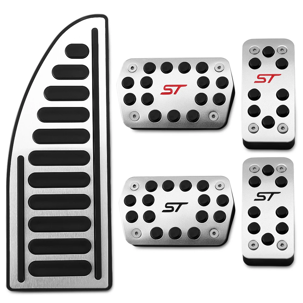 Автомобильные чехлы на педали из нержавеющей стали набор педалей для Ford Focus 2 3 4 MK2