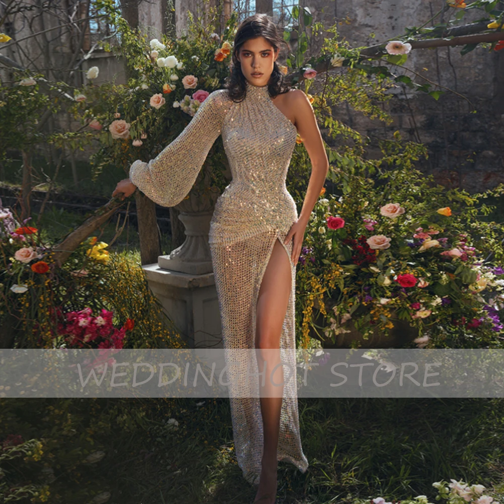 Блестящие вечерние платья-русалки Длинные Роскошные блестящие Женские