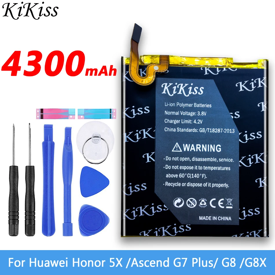 

Аккумулятор высокой емкости HB396481EBC, 4300 мАч, аккумулятор для Huawei Honor 5X, для Huawei G7 Plus/ G8 /G8X, мобильный телефон