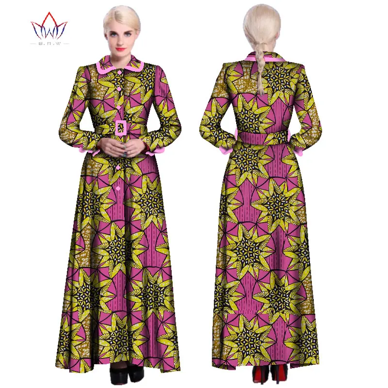 2019 африканские платья для женщин базин богатый восковой принт вечерние длинные
