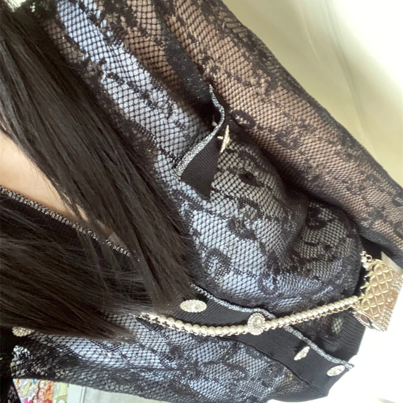 

New Arrival 2021 Summer Women T-Shirt Luxury Brands Designer Female Lace Hollow Out Sexy Tops Ladies Cotton O-Neck Tees A2