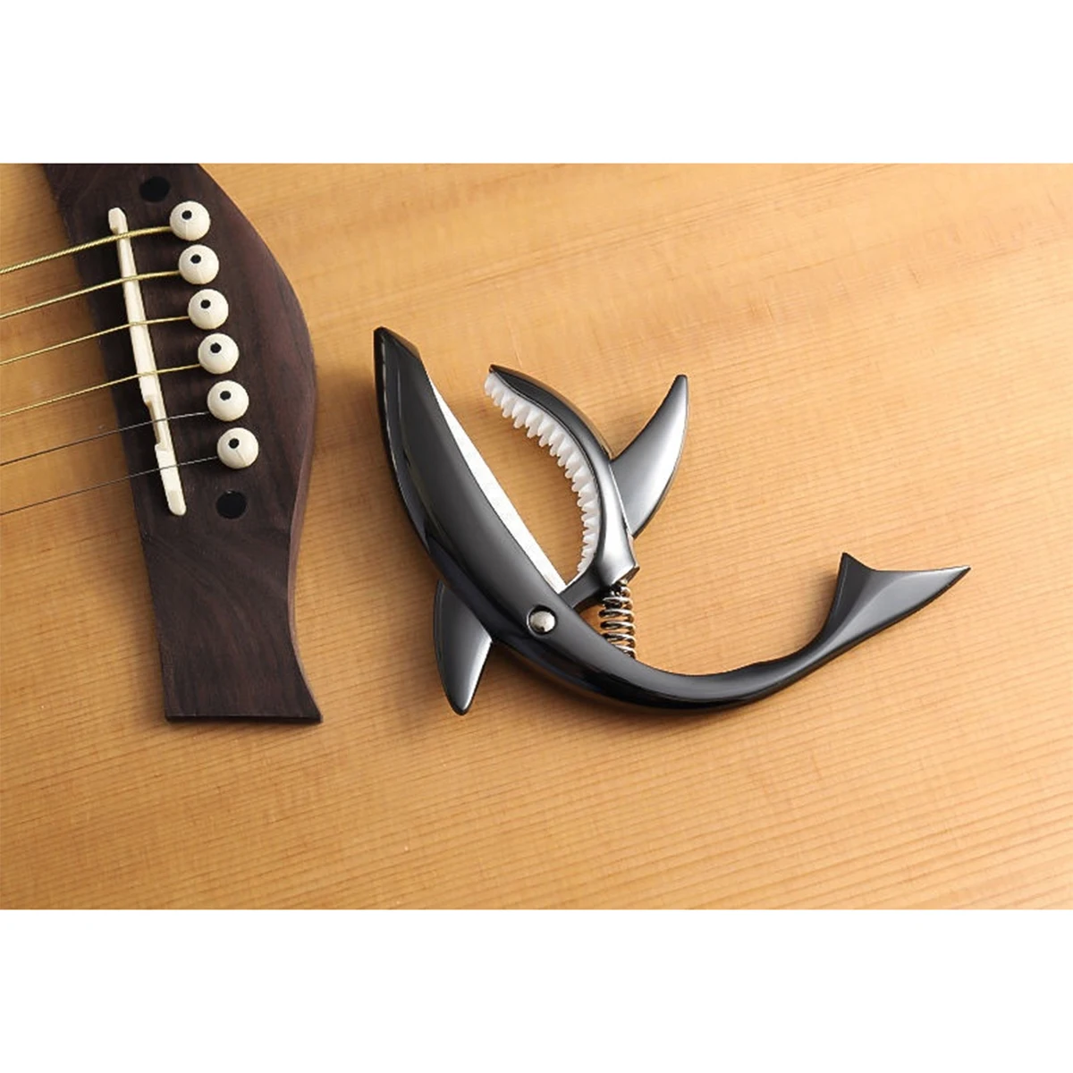 Каподастр для гитары в форме акулы быстросменный зажим настройки триггер клавиш