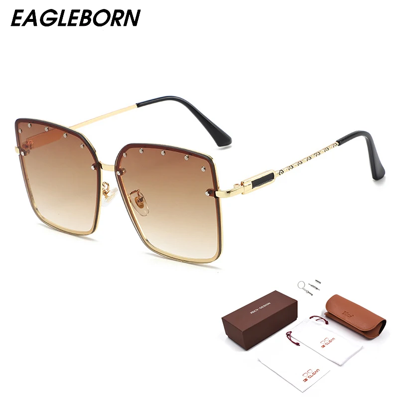 

2022 New Square Sunglasses Women American Fashion Trend blue light-blocking UV400 Vintage Beach vacation Sunglasses RXHGLS47