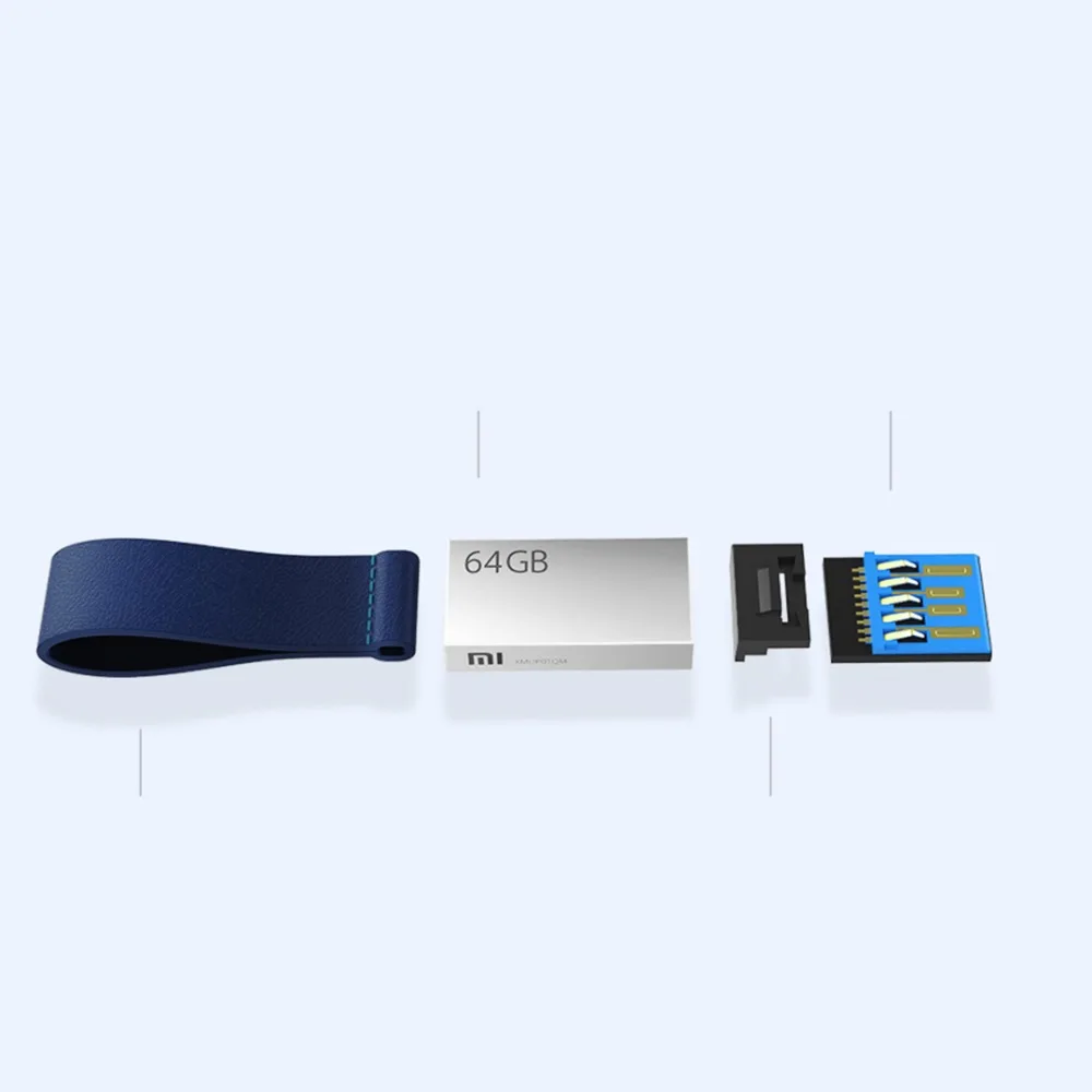 xiaomi mijia usb3 0 flash drive u disk pen drive portable usb disk 64g high speed transmission metal body compact for laptop pc free global shipping