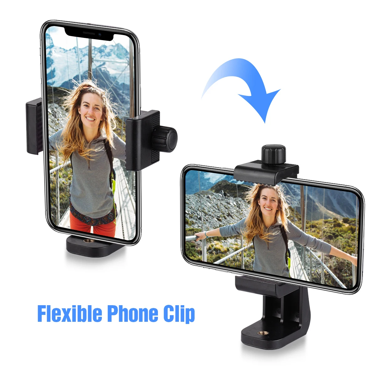 Andoer 54-inch Selfie Stick Tripod Stand Aluminum Alloy w/ Desktop Remote Shutter for iPhone Android Phones Sports Camera | Электроника