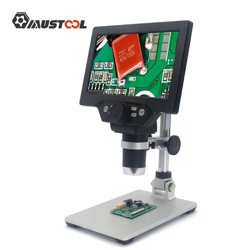 Цифровой микроскоп MUSTOOL G1200 12MP 1 1200X для пайки электронный лупа с непрерывным