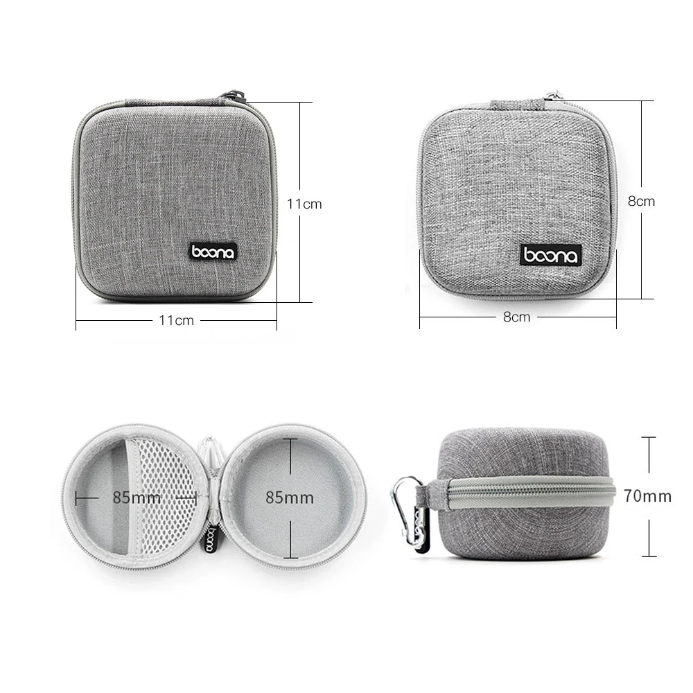 Портативный мини-кошелек кошельки для монет на молнии наушников провод чехол Usb