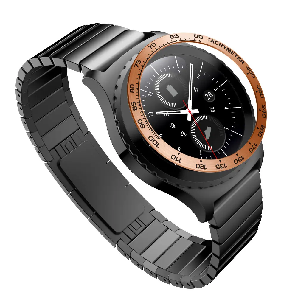 F2 Gear s3 Frontier ремешок для samsung galaxy watch 46 мм ремешок ободок для galaxy watch 46 мм Шестерня S3 металлический ободок кольцо клейкая крышка - Цвет: F2