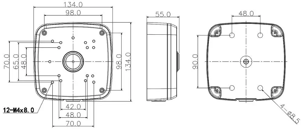 DAHUA крепление IP bullet Camera Bracket Box PFA121 Поддержка IP-камеры IPC-HDW4631C-A CCTV аксессуары для