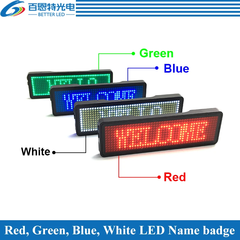 Маленький светодиодный дисплей 44x11 точек светодиодные значки с именем