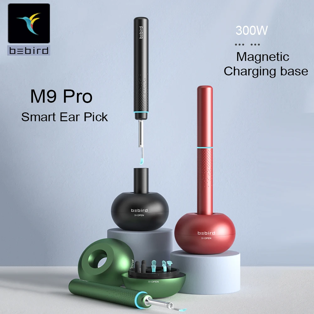 

Bebird M9 Pro Smart Visual Earstick Endoscope 300W High Precision Mini Camera Otoscope Ear Wax Cleaner Magnetically Charged Base