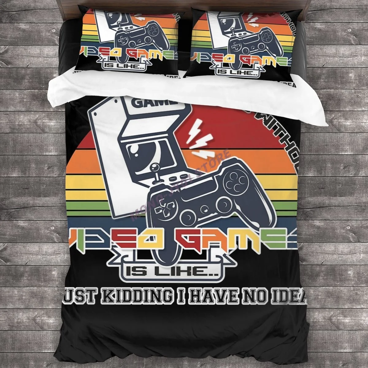 

A Day Without Video Games Is Like.....just Kidding I Have No Idea Bedding Set Duvet Cover Pillowcases Comforter Bedding Sets