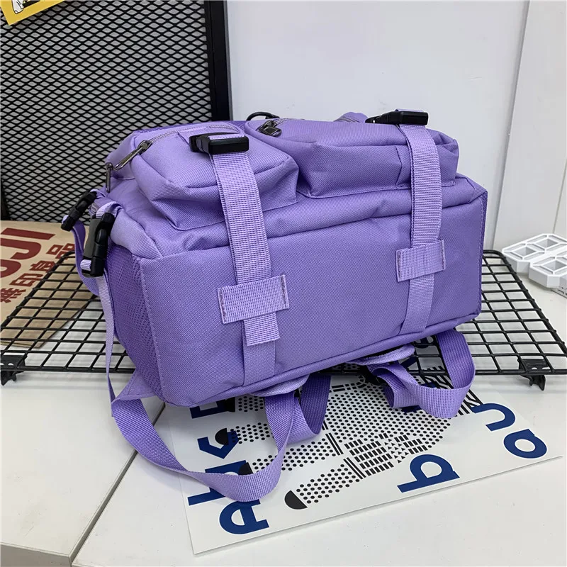 

Multi Pocket Travel New Backpack For Teenage Girls Unisex School Bag Luxury Cool 2021 Trendy Harajuku Laptop Fashion Mesh