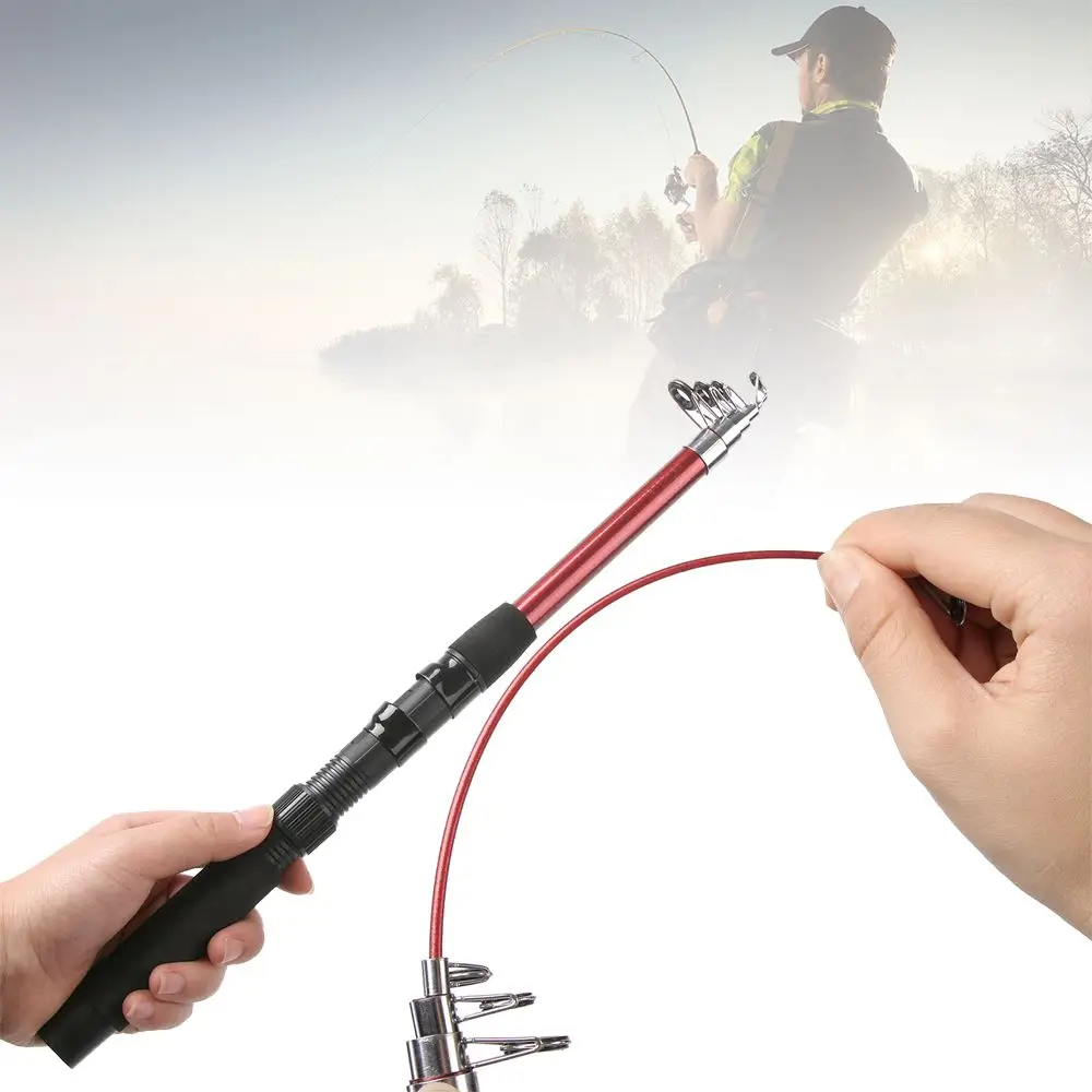 Портативная телескопическая удочка из стекловолокна для морского спиннинга