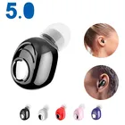 Миниатюрные беспроводные Bluetooth-наушники V5.0, стерео наушники-вкладыши с микрофоном, спортивные наушники для бега, наушники для Samsung, Huawei, Xiaomi