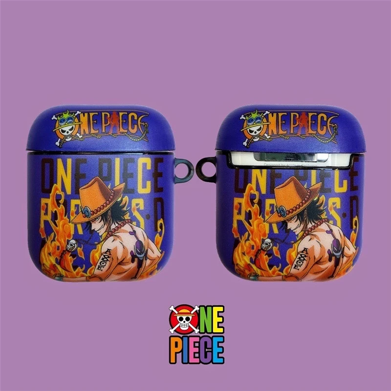 Мультфильм one piece Луффи Зоро ace чехол Bluetooth беспроводной Чехол для гарнитуры для Apple Airpods pro 3 2 модные милые наушники мягкий чехол - Цвет: for Airpods 2 1