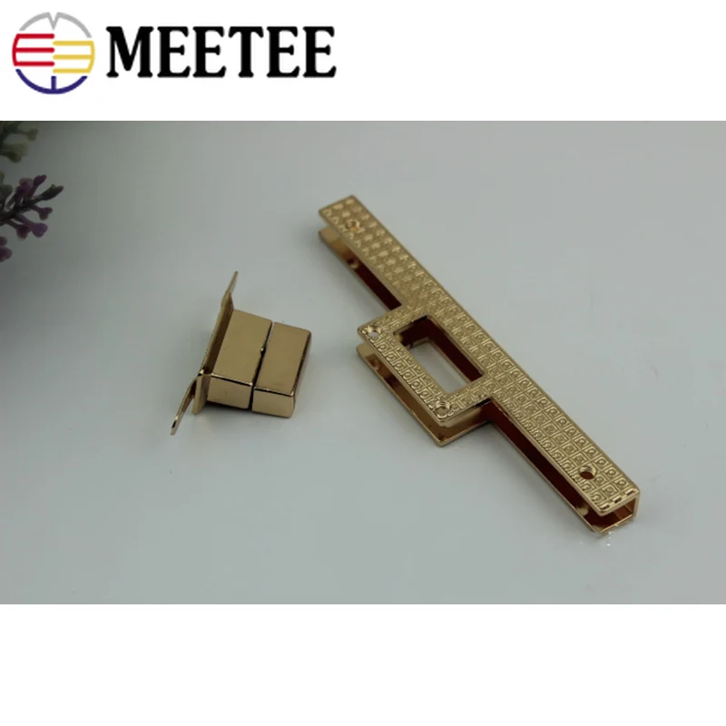 Застежка Meetee с поворотным замком длиной 88/96 мм квадратная пряжка крючком для
