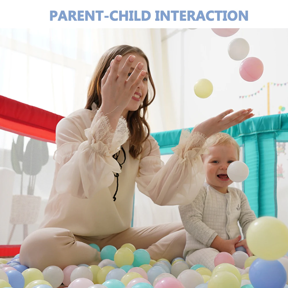 300 шт./лот экологически чистые пластиковые шарики Цветные мячи мягкие детские для