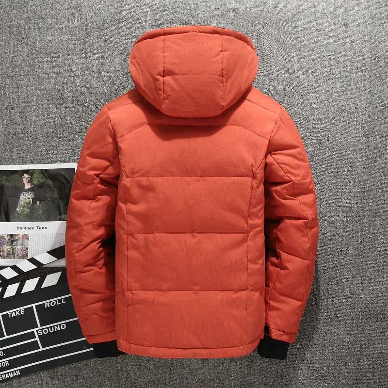

Warm Thick Winter Coat Men Hooded Casual Outdoor Man Down Jacket Parka Fashion Windbreaker Mens Overcoat