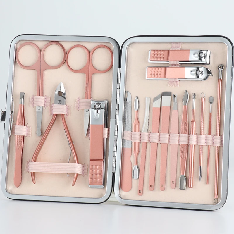 18 шт./компл. профессиональный маникюрный набор тонкие кусачки для ногтей из