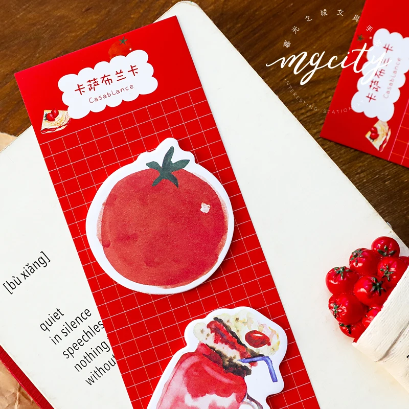 60 Sheets/pad Yummy Sugar Theme Self Adhesive Memo Pad Sticker Sticky Note Notepad Marker Planner Stationery | Канцтовары для офиса