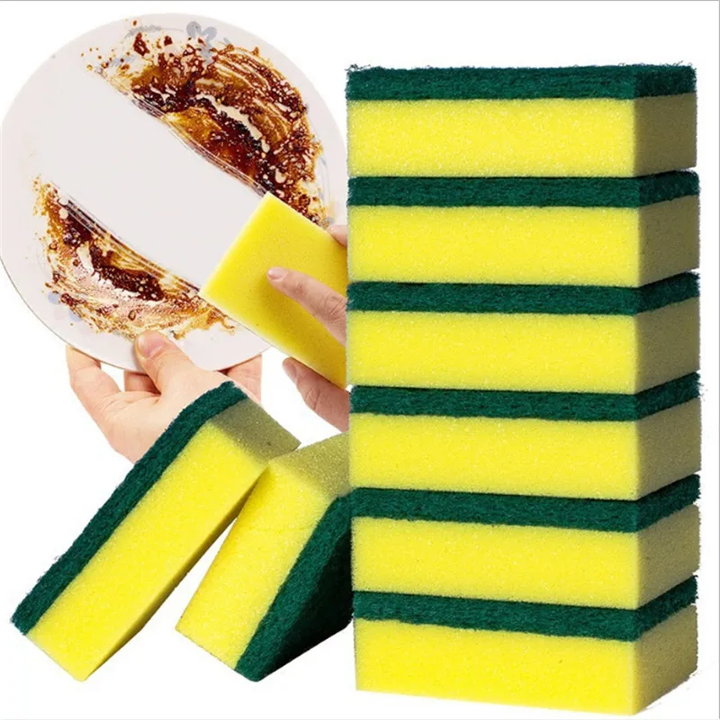 

10pcs/lot Sponge Eraser Kitchen Cleaning Brush Dishcloth Gadget Sponges for Removing Rust Bathroom Supplies Kitchen Accessories