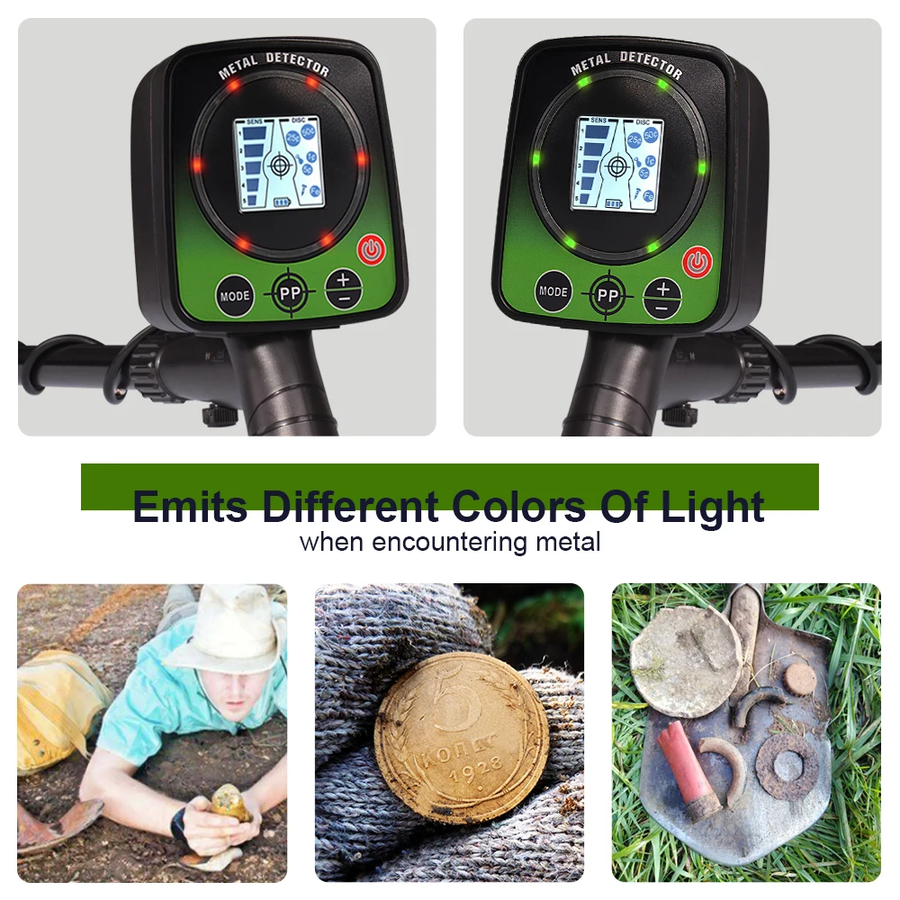 Профессиональный Подземный металлоискатель ручной детектор с ЖК-дисплеем