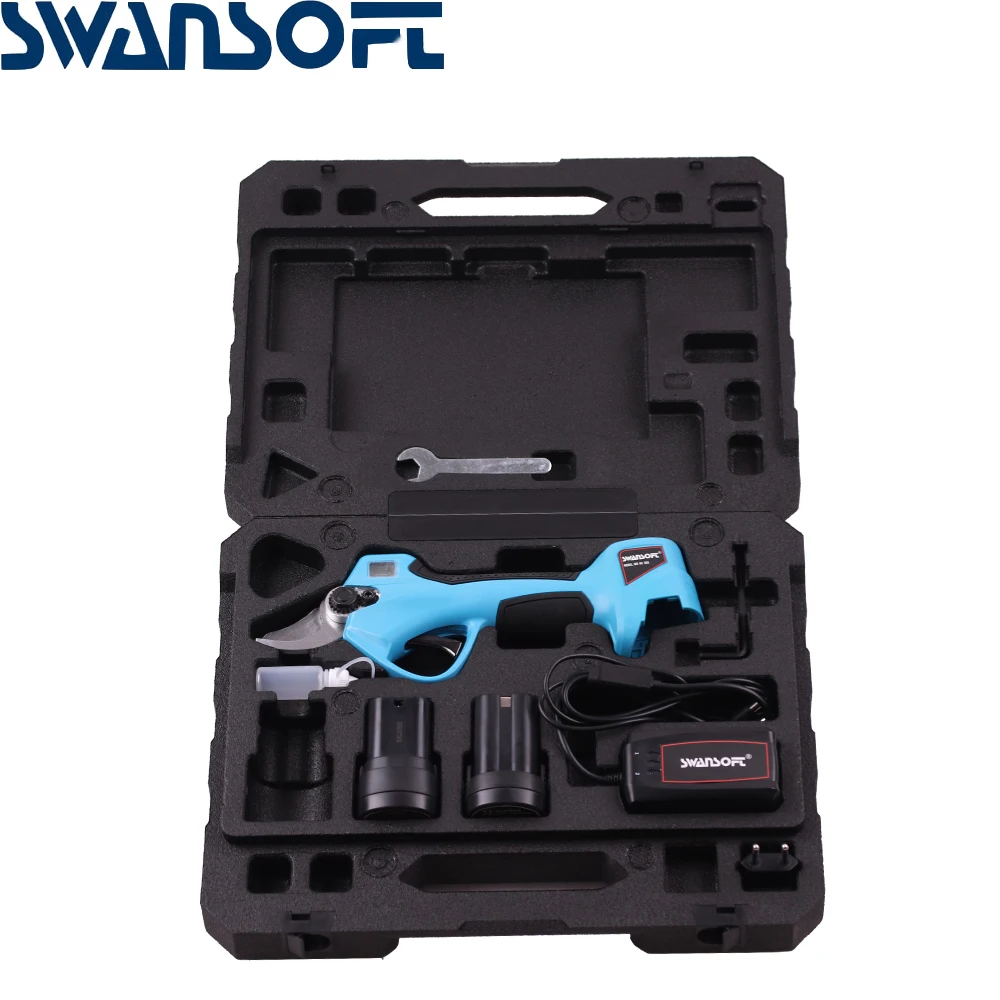 Swansoft светодиодный Электрический садовый секатор ножницы беспроводные