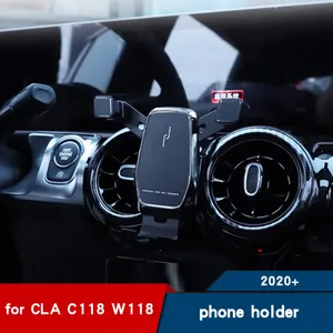 car phone holder for mercedes benz cla c118 w118 cla250 200 220 amg phone stand interior air outlet navigation bracket 2020 free global shipping