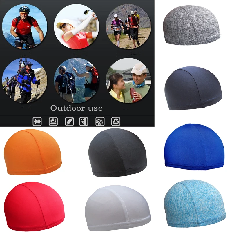 Быстросохнущая мужская шапка велосипедная с черепом под шлем для мотоциклистов