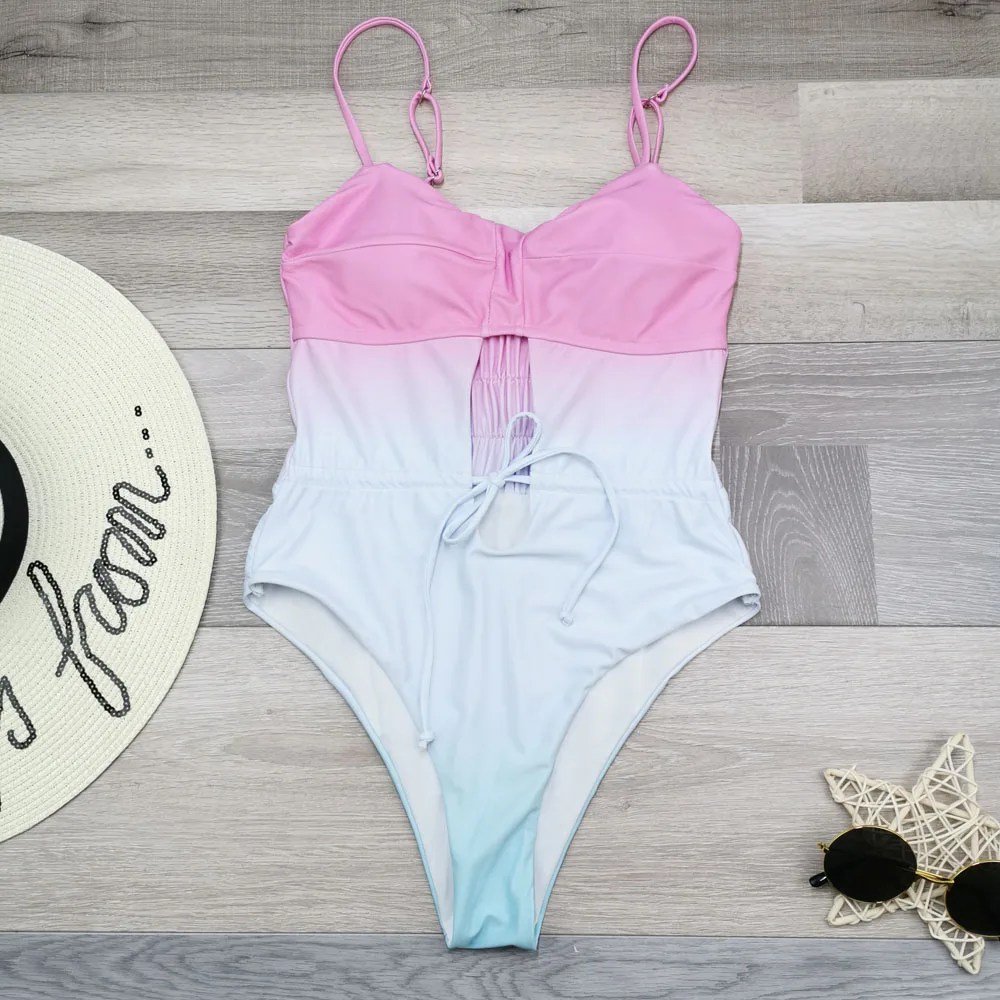 Swimsuit Women Sexy One Piece Swim Suit Swimwear Hollow Bathing Backless Beach | Спорт и развлечения
