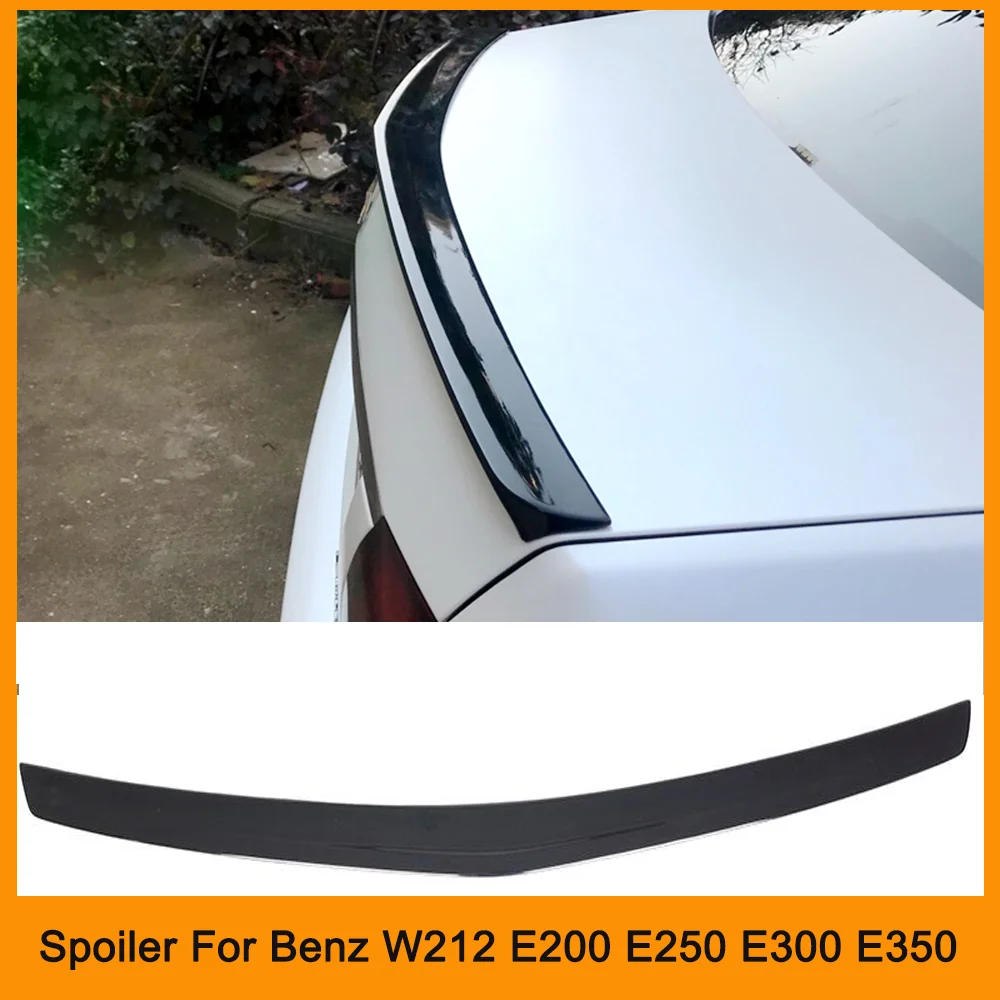 

For Benz W212 E200 E250 E300 E350 spoiler ABS Material Car Rear Wing Primer Color Spoiler for W212 4 doors