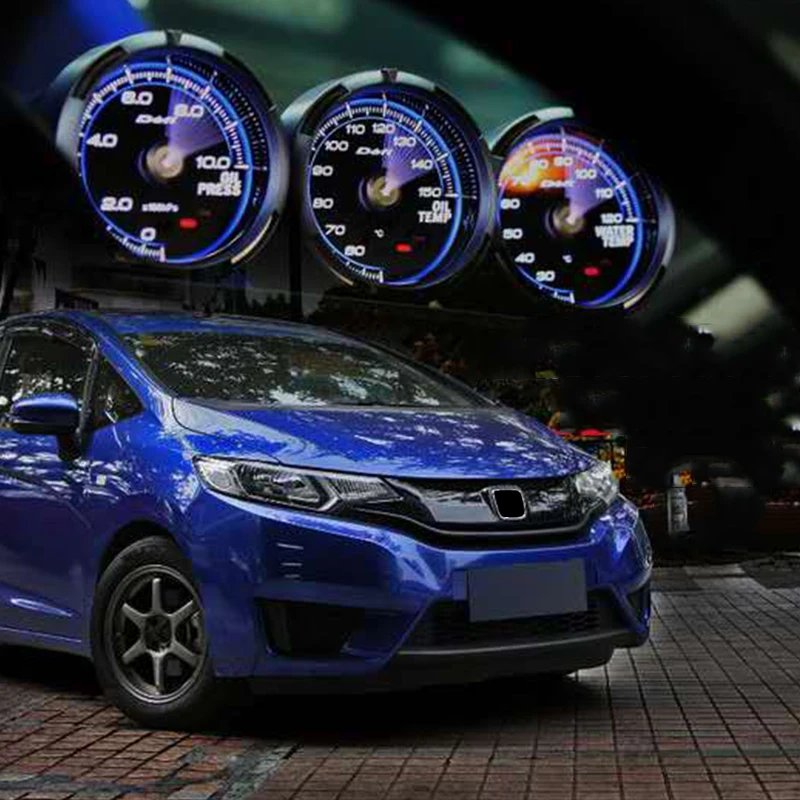 

Defi c2 60mm Automobile refitting Blue Light meter turbine boost voltage water temp oil pressure oil temp vacuum gauge 2.5 inch
