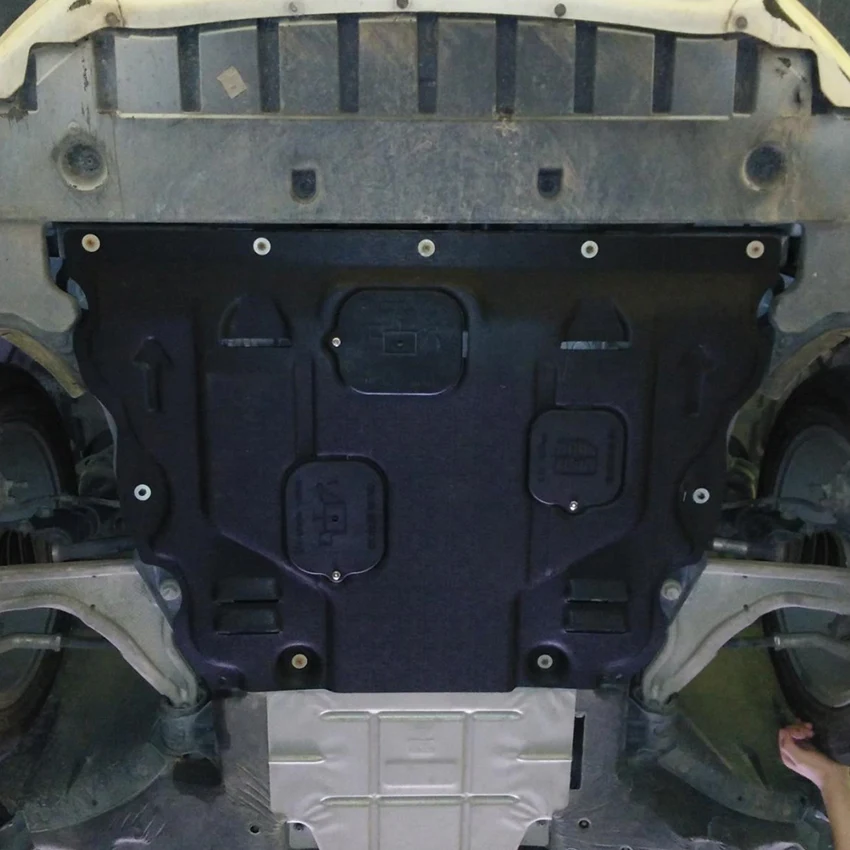 Пластиковая стальная защита двигателя для 2013-2018 Ford Fusion Mondeo противоскользящая