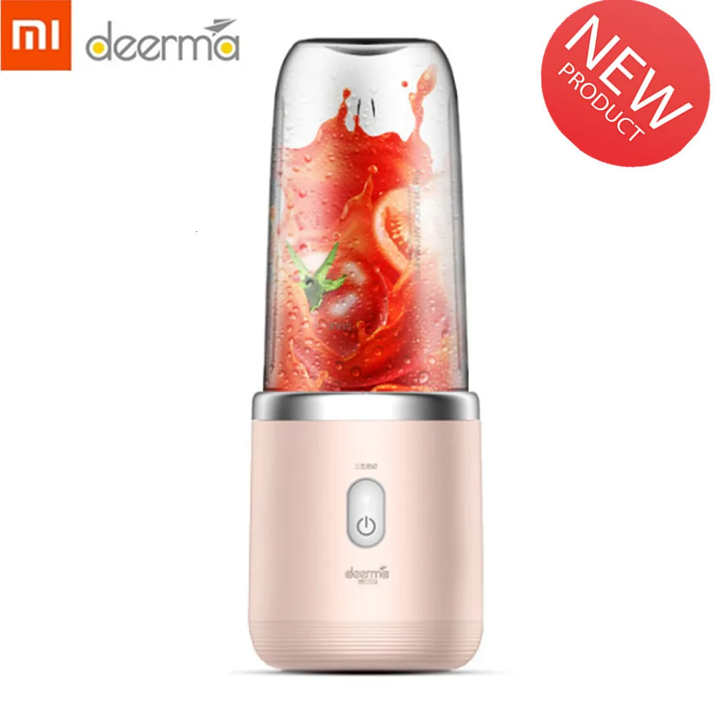 Xiaomi Deerma, портативный блендер, электрическая соковыжималка, 400 мл, беспроводная, автоматическая, многофункциональная, USB, перезаряжаемая, мини-чашка для сока, резка, миксер