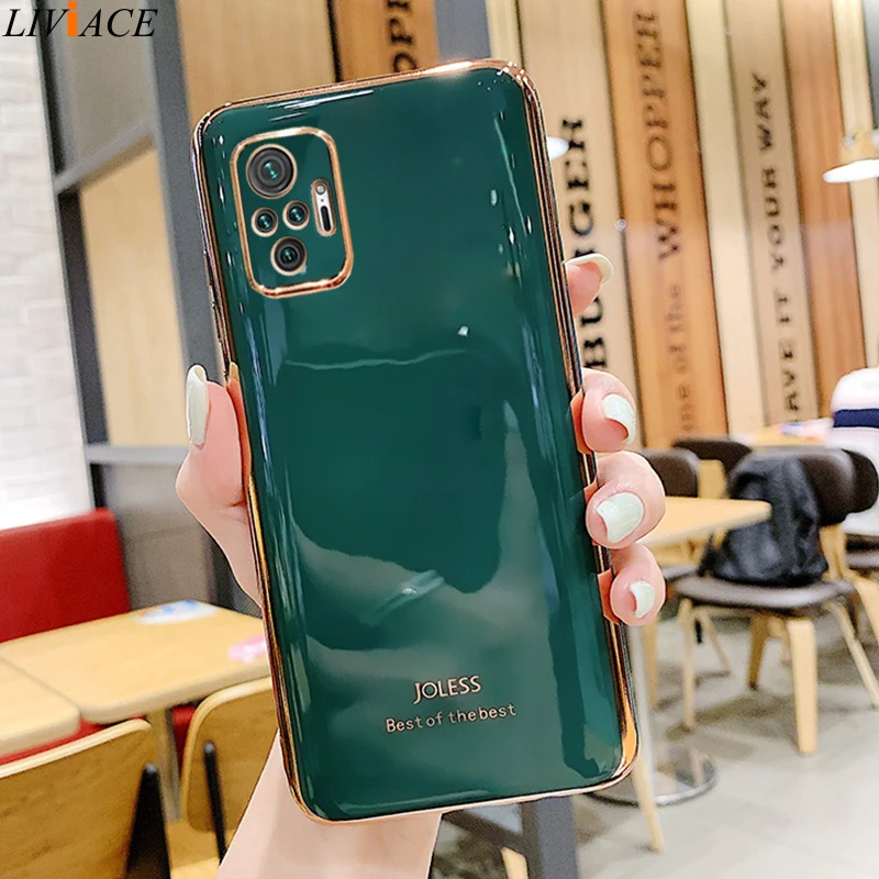 Luxury Plating Soft Silicone Phone Case For Xiaomi Redmi Note 11 10 9 8 7 5 Pro Plus 8T Redmi 9 9C 9A 8 8A 7A 10 Soft Cover